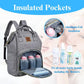Baoyun Diaper Bag Backpack, Large Capacity Baby Diaper Bag For Boys Girls, Waterproof Travel Bag With Stroller Straps, Baby Esse