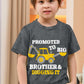 Funnycokid Big Brother T Shirt 6T 5T Promoted To Big Brother Backhoe Loader Construction Digging It T-Shirt Blue Size 5 6 Pregna