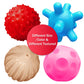ROHSCE Soft Spiky Sensory Balls - No Hole Wheat Straw Soft Toys for Toddlers 1-3 Multicolor Bath Gifts Montessori Toys Baby Ball