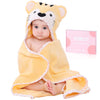 Tbezy Baby Hooded Towel With Unique Animal Design Ultra Soft Thick Cotton Bath Towel For Newborn (Tiger)