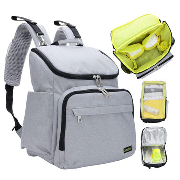 Diaper Backpack For Mom And Dad - Stylish Designer Diaper Bag For Women And Men, Boys And Girls - Baby Bookbag Includes Changing