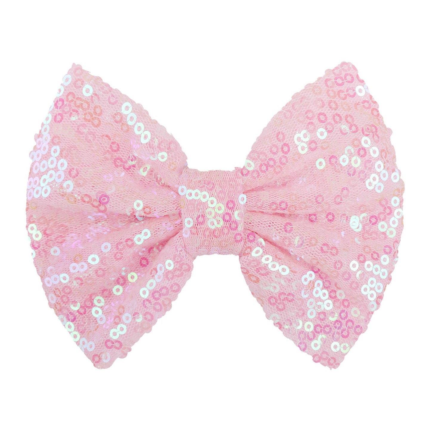 Lanmerry Hair Bows Clips, 5 Inches Sequins Large Bow With Alligator Clip For Girls, Hair Accessories For Women Teens Babies Todd