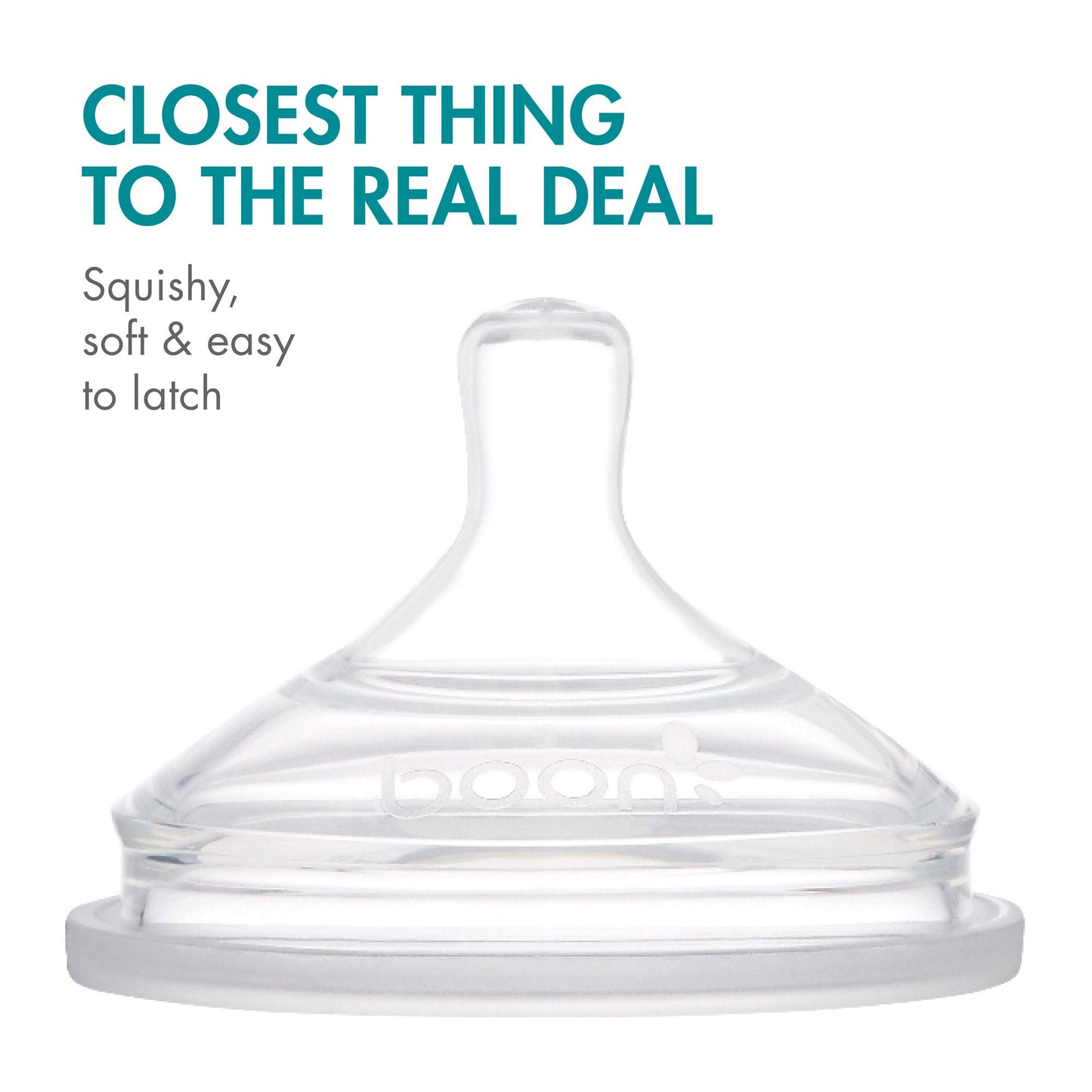 Boon Nursh Silicone Nipples - Extra Slow (3Pk)
