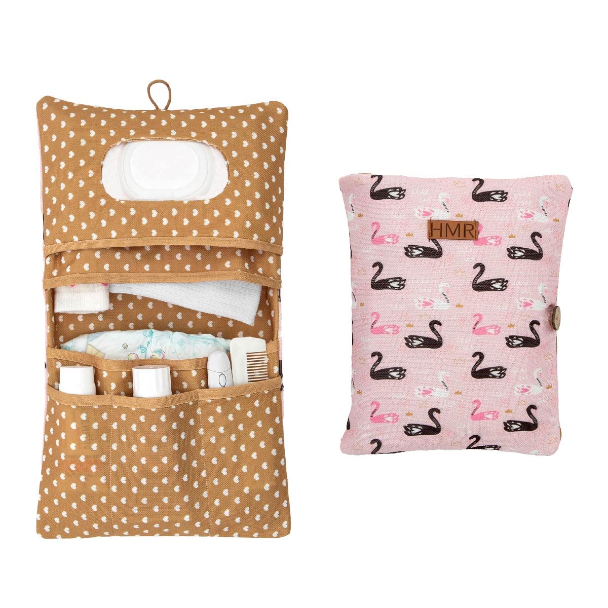 Hamur Baby Bag Organizer, Portable Stroller Mini Diaper Bag For Travel Unisex, Foldable Newborn Baby Accessories Carriage Bag Fo