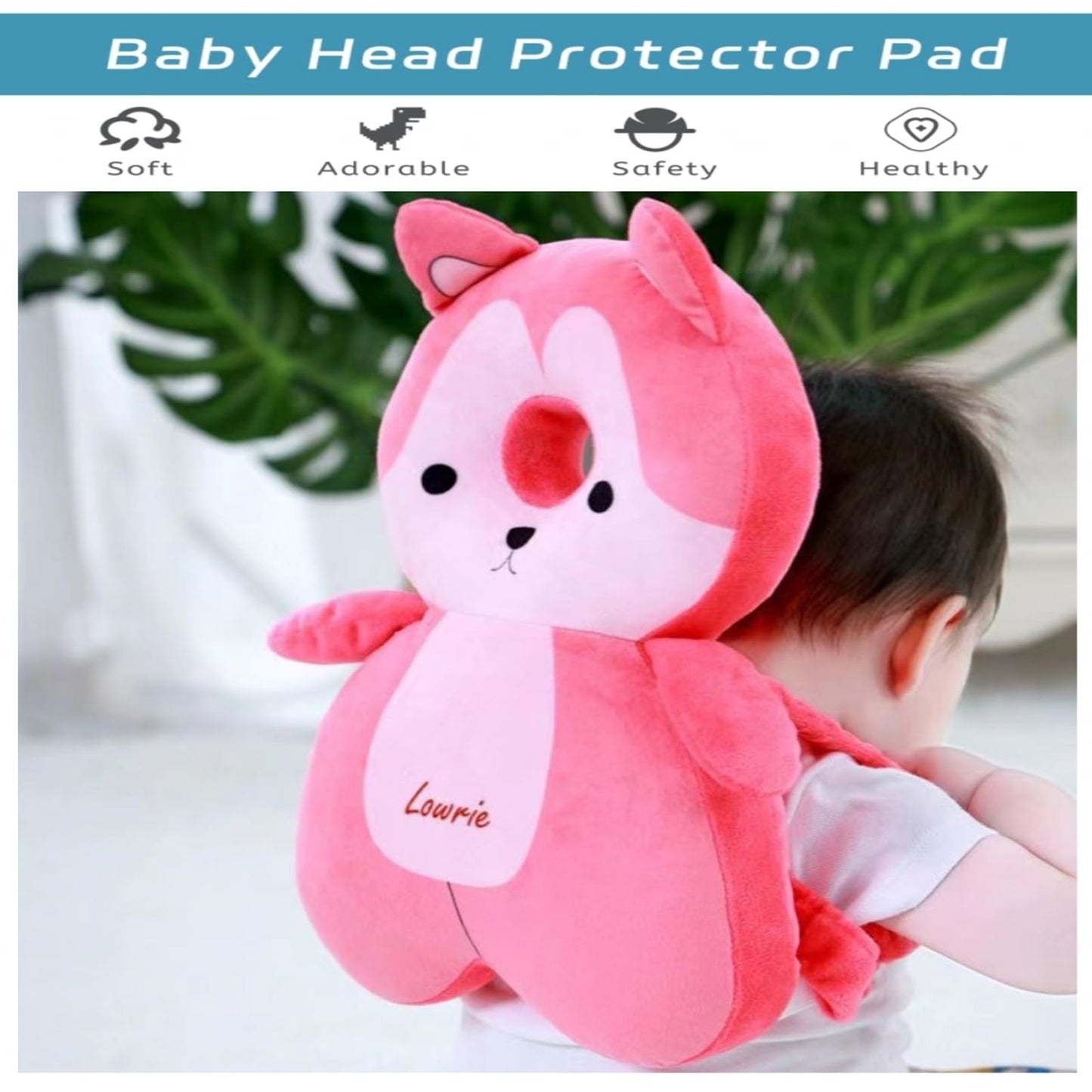 Loisdaro Baby Head Protector Adjustable Head Protection Backpack With Safety Mat Suitable For Head Protection, Crawling And Walk