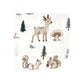 Hudson Baby Unisex Baby Flannel Washcloths, Boy Woodland Pals 10Pk, One Size