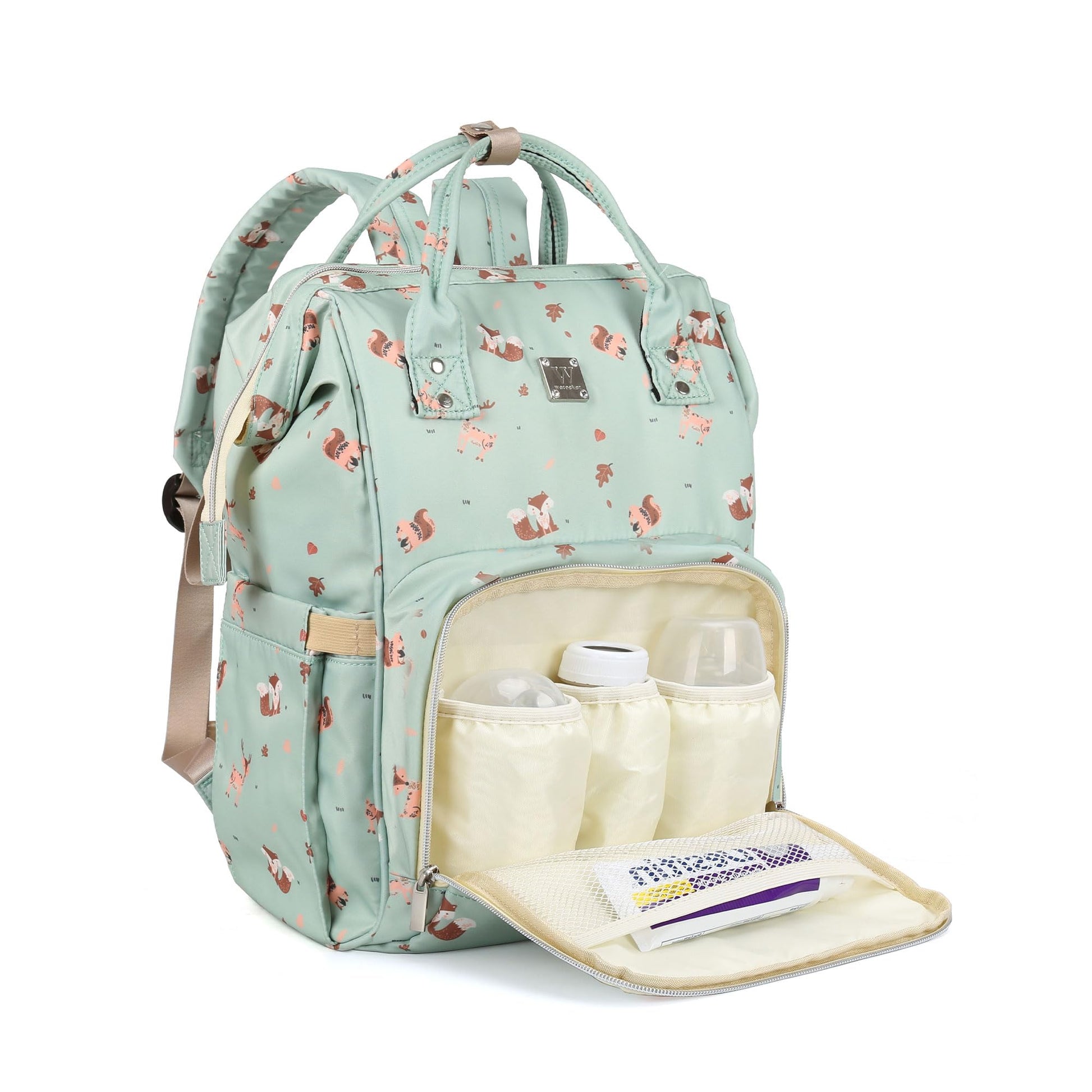 Camillemma Diaper Backpack For Mom Dad Baby Care, Maternity Nappy Baby Bags For Boys Girls Large Green