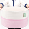 Bosroty Extra Large Cotton Rope Basket For Girls Kids 87L, Nursery Hamper, Large Laundry Basket, Nursery Bin, Woven Basket Organ