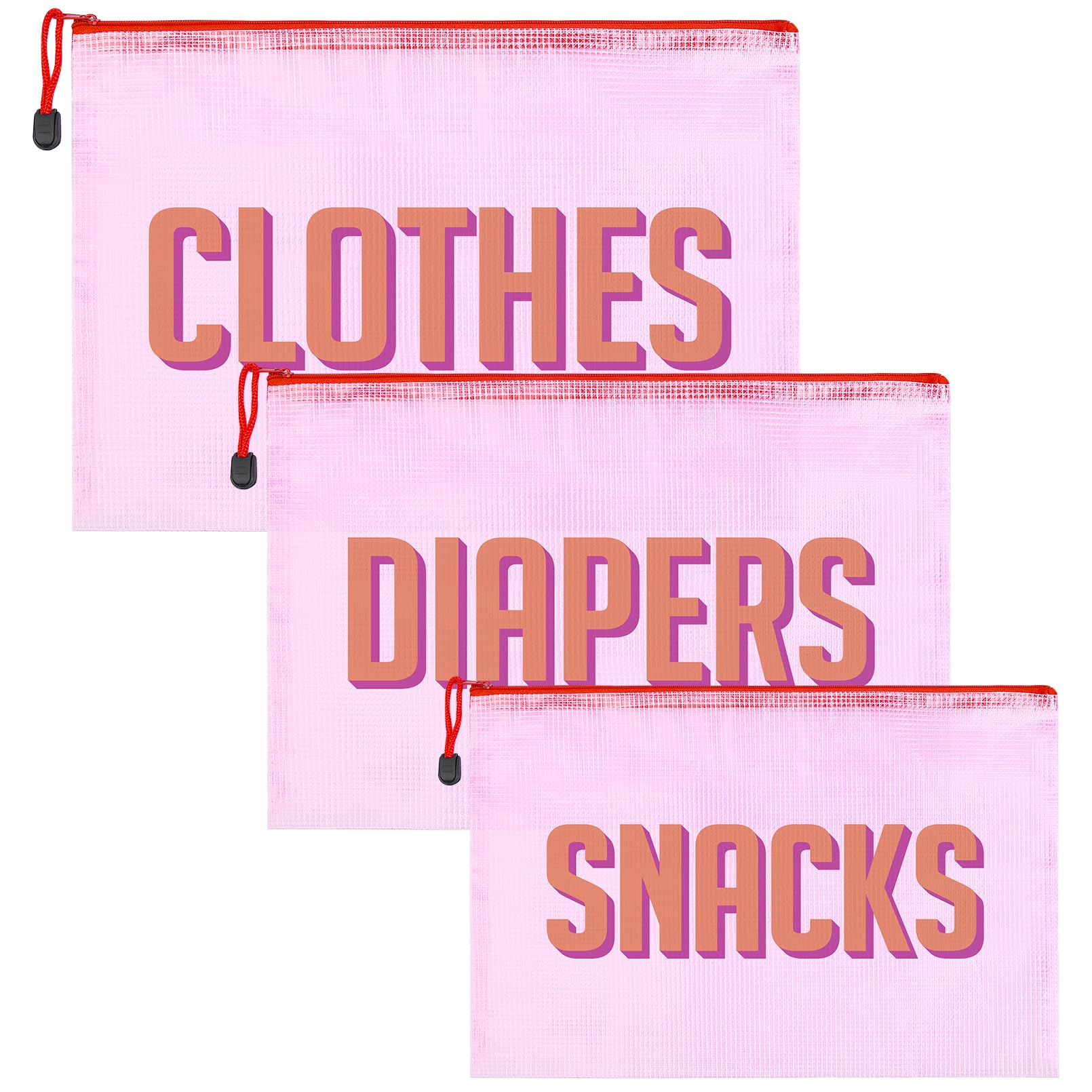 KUIRAN 3pcs Hospital Bag Organizing Pouches for Labor and Delivery, Maternity Essentials Diaper Bag Organizer for Mom Travel - P