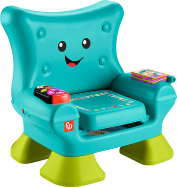 Fisher-Price Toddler Learning Toy Laugh & Learn Smart Stages Chair with Music Lights & Activities for Infants Ages 1+ Years, Tea