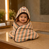 TINYTYKE CuddleWrap Hooded Baby Blanket for Newborn Baby | Orange