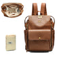 Miss Fong Diaper Bag Backpack Baby Diaper Bag For Girls And Boys, Leather Diaper Bag Backpack Diaper Bag Purse With 13 Pockets D