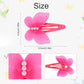 Baby Hair Clips Toddler,14 Pcs Baby Girl Chiffon Butterfly Clips,Girls Baby Barrettes,3D Butterfly Hair Accessories