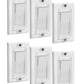 Bates- Magnetic Light Switch Guard, 6 Pack, Clear, Child Proof Light Switch Cover Child Proof