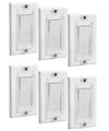 Bates- Magnetic Light Switch Guard, 6 Pack, Clear, Child Proof Light Switch Cover Child Proof