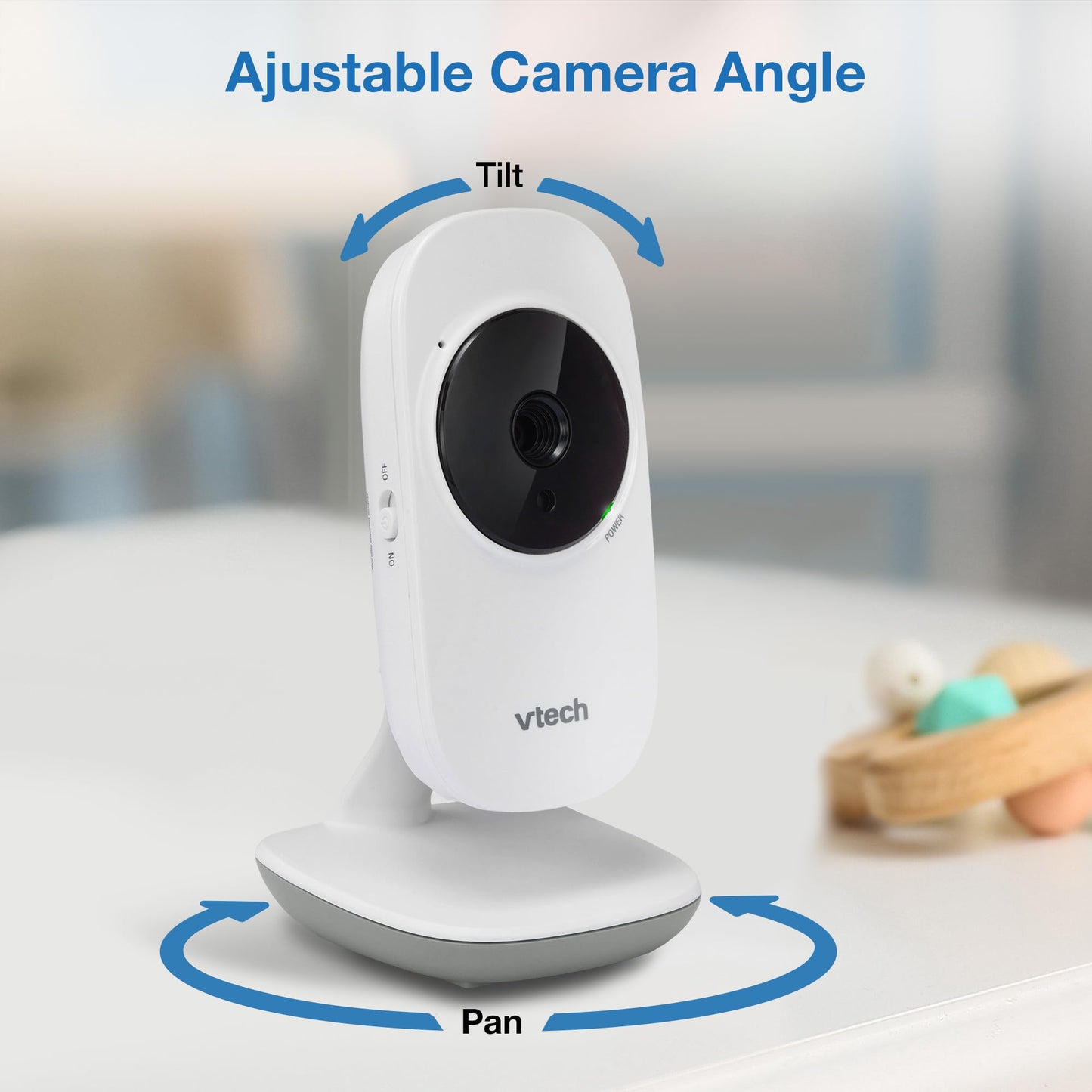 Vtech Vm819 Baby Monitor, 2.8    Screen, Night Vision, 2-Way Audio, Temperature Sensor And Lullabies, Secure Transmission No Wif