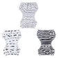 Alvababy Baby Large Swim Diapers 3Pcs One Size Reuseable Washable & Adjustable For Swimming Lesson & Baby Boy Girl 3Zswy01