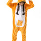 CuteOn Kangaroo Onesie Kids Animal Pajamas for Boys Girls Halloween Christmas Costume Height for 100cm
