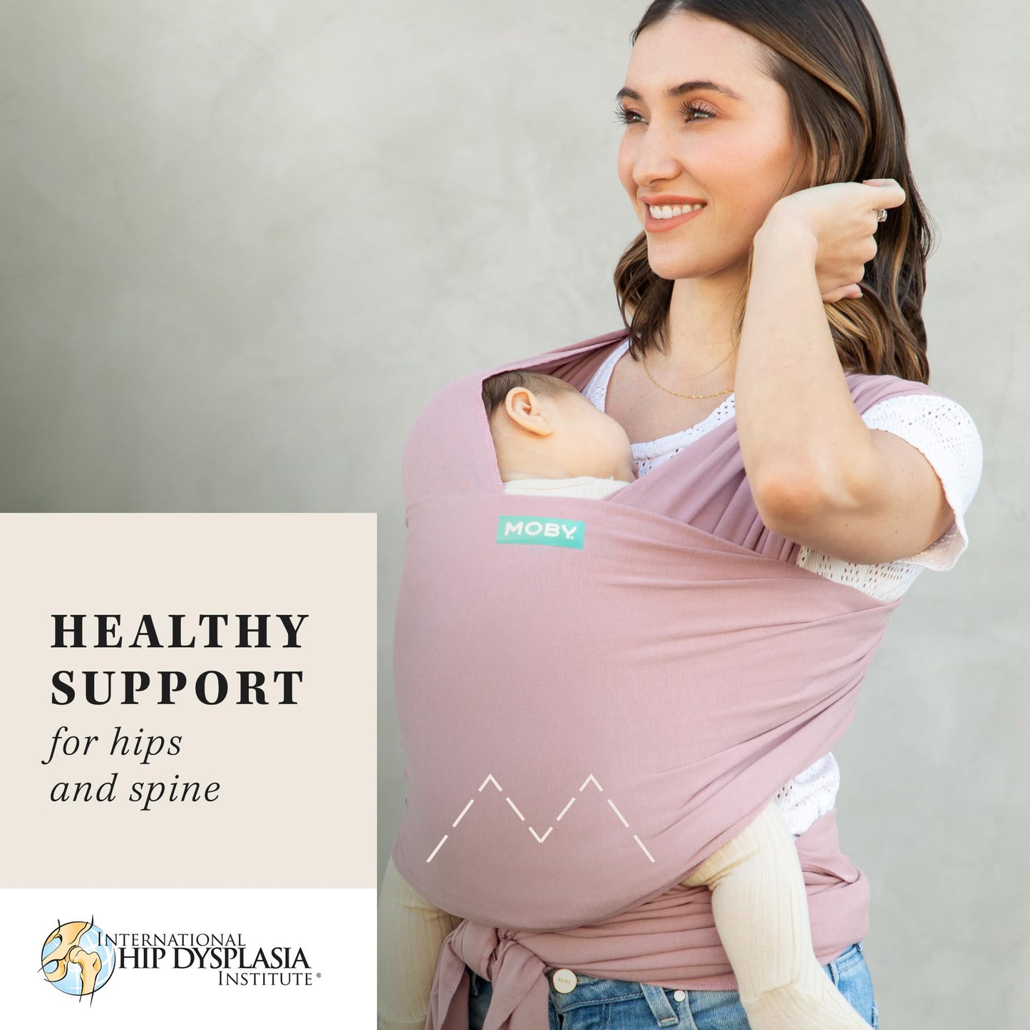 Moby Wrap Baby Carrier  Classic  Baby Wrap Carrier for Newborns & Infants  #1 Baby Wrap  Go to Baby Gift  Keep Baby Safe & Secur