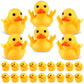 Lenwen 24pcs Cute Rubber Ducks Yellow Small Funny Rubber Ducks Baby Shower Toys, Kids Bath Summer Beach Pool Toys Birthday Gifts
