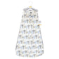 Hudson Baby Unisex Baby Interlock Cotton Sleeveless Sleeping Bag, Blue Royal Safari, 18-24 Months