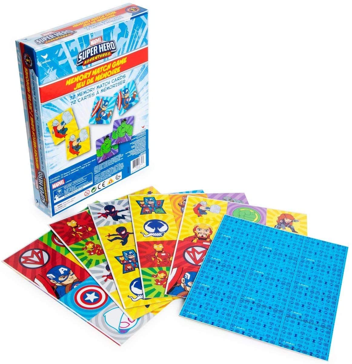 Cardinal Marvel Super Hero Adventures Memory Match Game