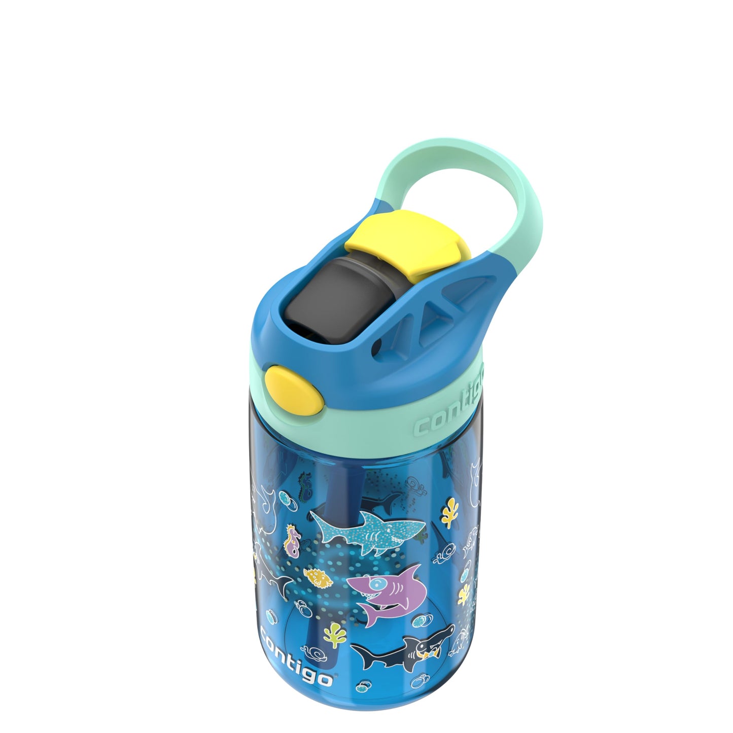 Contigo Kids Water Bottle With Redesigned Autospout Straw, 14 Oz