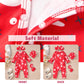 Aalizzwell 0-3 Months Newborn Baby Girls Valentines Day Romper Infant Winter Clothes Coming Home Outfit Red Heart Clothing