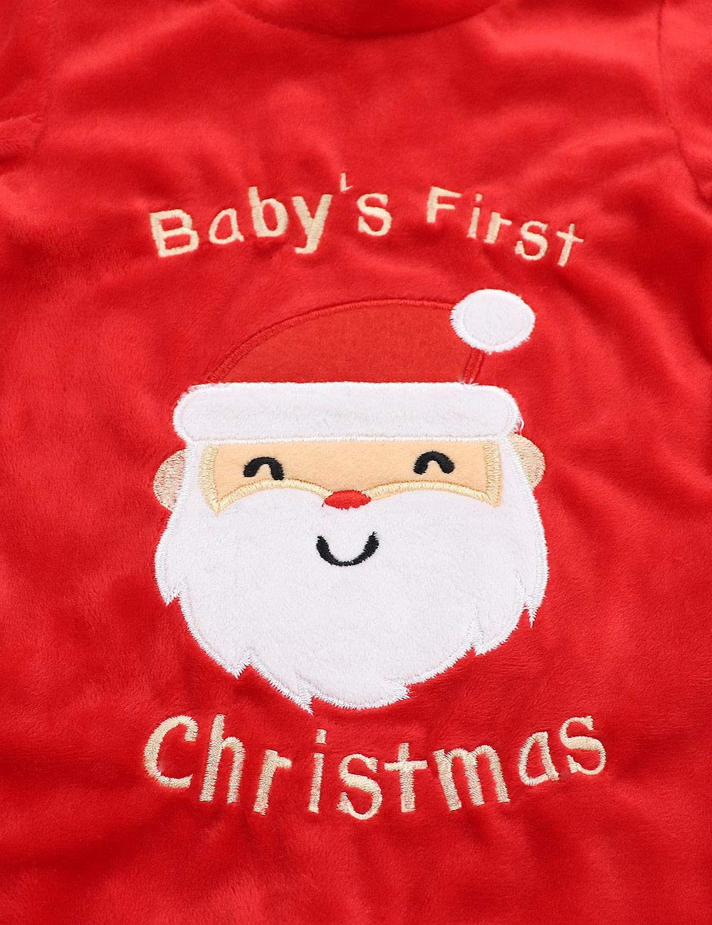 Von Kilizo Baby Christmas Outfit My First Christmas Baby Girl Boy Outfit 3-6 Months Newborn Boy Girl Christmas Outfit Footed Rom