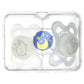 Mam Day & Night Silicone Pacifier, 0-6 Months, Boy, 3 Pack