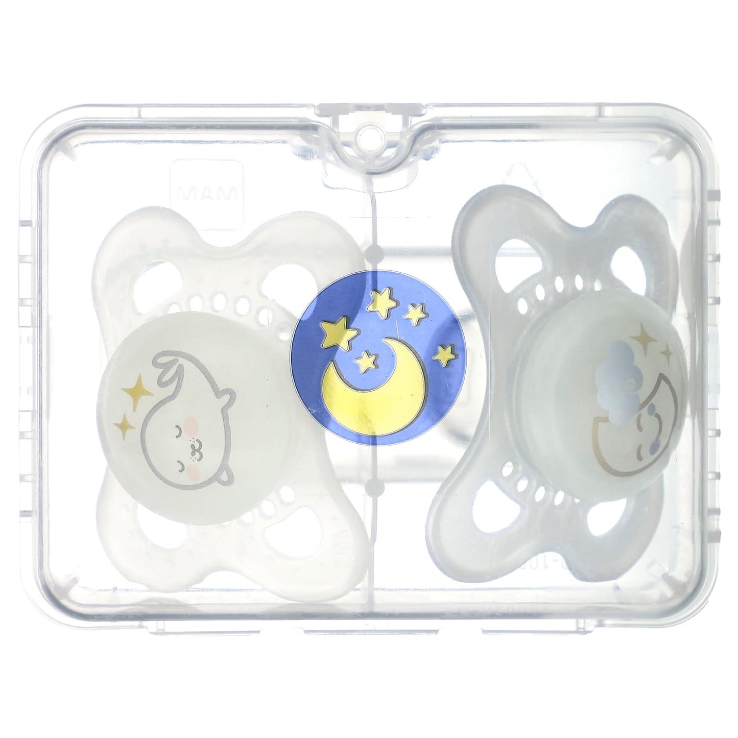 Mam Day & Night Silicone Pacifier, 0-6 Months, Boy, 3 Pack