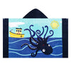 Bangsaur Kids Hooded Beach Bath Towels, 100% Cotton 50'X30' Wrap Towel, Toddlers Boys 3-12 Years Coverup Towel Octopus