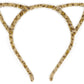 Bonnie Z. Leonardo Furry Cat Ears Headband Golden Leopard