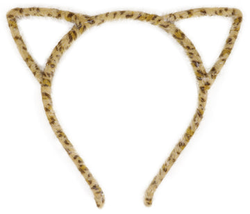 Bonnie Z. Leonardo Furry Cat Ears Headband Golden Leopard