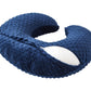 Nursing Pillow Cover Breastfeeding Pillow Cases Minky Dot Slipcover (Estate Blue)