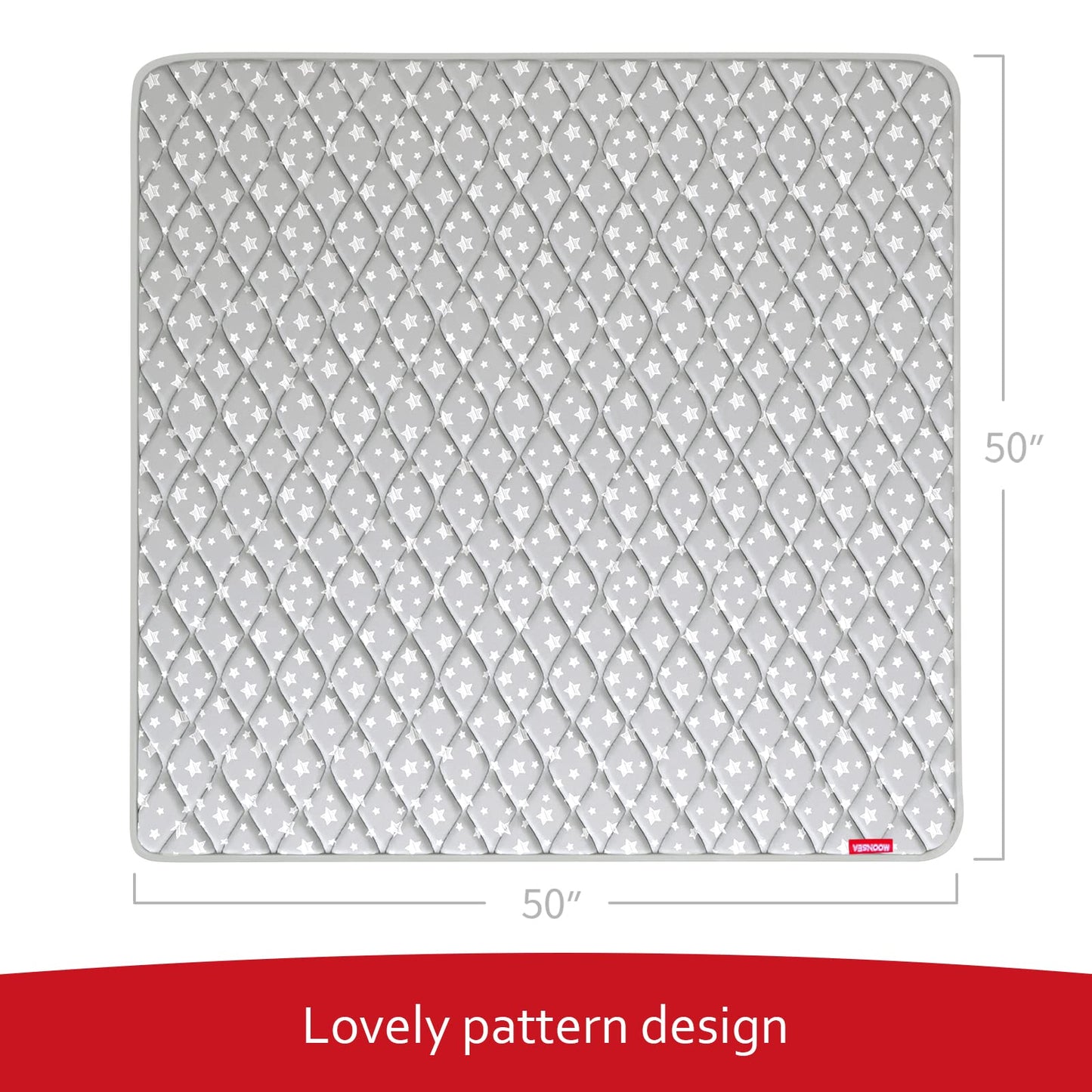 Baby Play Mat 50 ' X 50 ' Fit For Todale Baby Playpen, Premium Foam Mat Non-Slip Cushioned Baby Playpen Mat For Playing, Grey