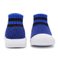 Baby Shoes Girls Boys Baby Sock Shoes With Grip Infant First Walker Shoes Toddler Slipper Non Slip 0-9 Months Blue