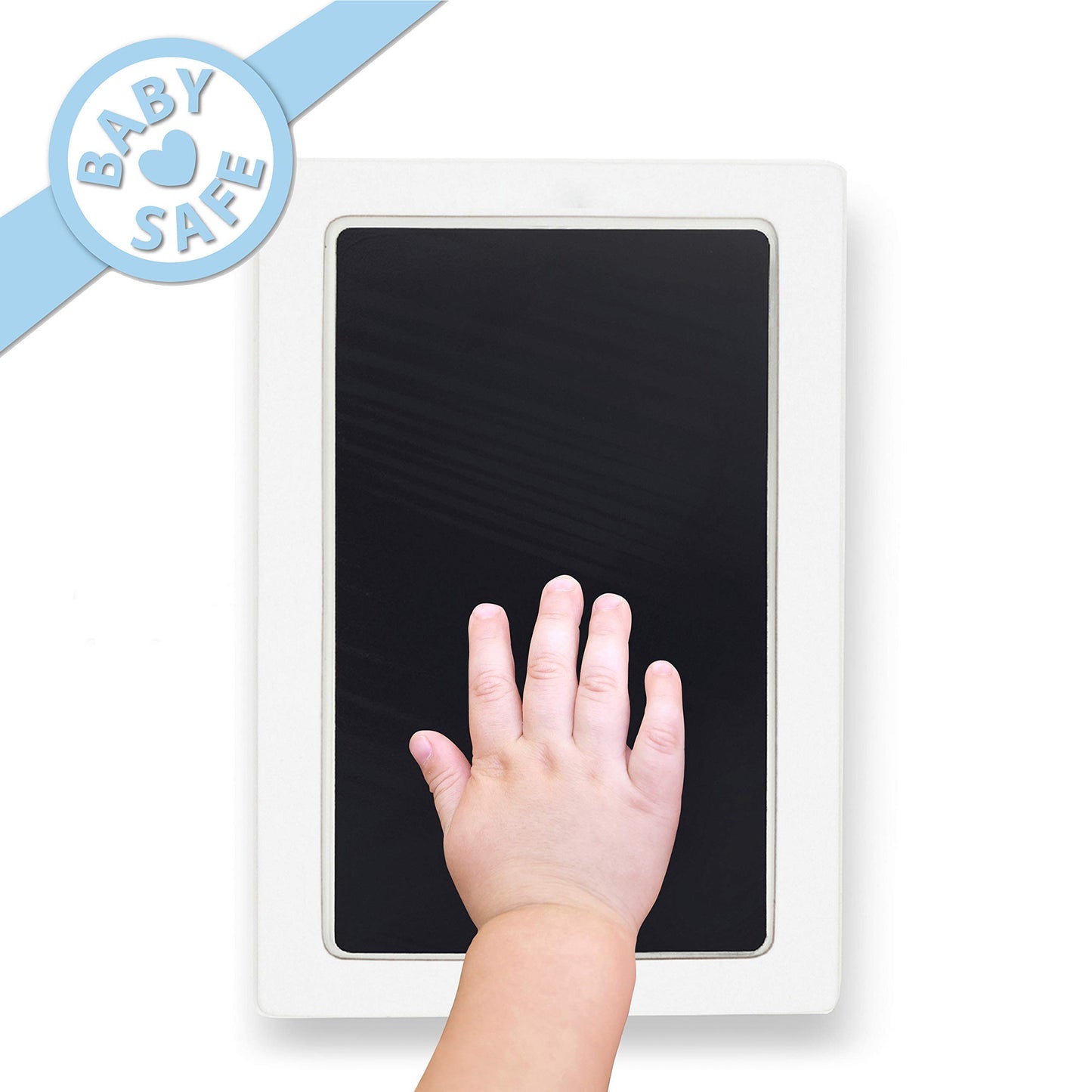 Large Clean Touch Ink Pad for Baby Handprints and Footprints - Inkless Infant Hand & Foot Stamp - Safe for Babies, Doesnt Touch