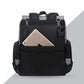 Diaper Bag Backpack Large Capacity For Baby Care Wide Open Design And Waterproof Fabric For Mom Dad (New White Grey)