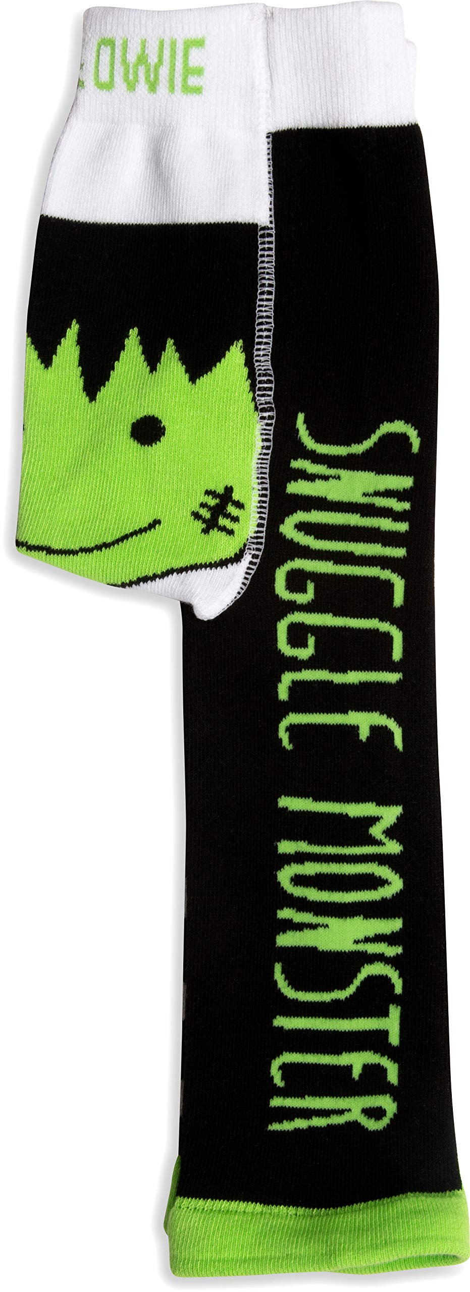 Pavilion Gift Company Izzy & Owie-Frankenstein Halloween 6-12 Month Unisex Baby Leggings, Orange, 6-12 M