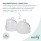 Motif Duo Breastshield Connectors, Replacement Parts For Breast Pump, Attaches To Motif Milk Collection Containers