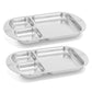 Kiddobloom Children Stainless Steel Divided Plates (2 Pc) - Frog