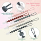 6-Pack Silicone Pacifier Clips For Babies, Safe Teething Beads, Rust-Free Holders, Baby Boy And Girl Essentials, Newborn Must-Ha