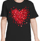 Toddler Valentine'S Day Shirts Boys Girls Love Heart Graphic T-Shirt Valentine Short Sleeve Tee Tops Black