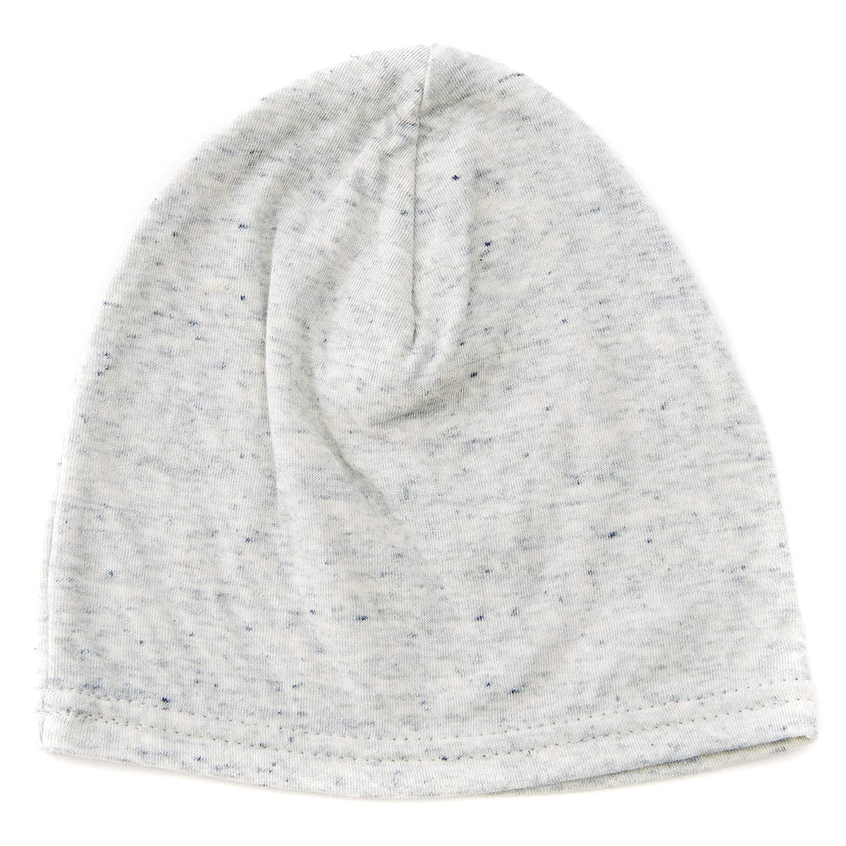 Charm Baby Boys Slouchy Beanie - 100% Organic Cotton Soft Hypoallergenic Infant Toddler Girls Cap Made In Japan Mix White