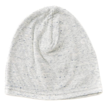 Charm Baby Boys Slouchy Beanie - 100% Organic Cotton Soft Hypoallergenic Infant Toddler Girls Cap Made In Japan Mix White