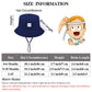 Cooraby 4 Pack Baby Sun Hat Breathable Smile Bucket Hat Toddler Sun Protective Bucket Hat Adjustable Cap For Baby Girl Boy (0-6
