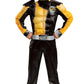 Gold Ranger Outfit For Kids, Beast Morphers Power Ranger Costume, Muscle Padded Character Jumpsuit, Child Size Medium (7-8)