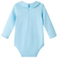 Pureborn Baby Boys Bodysuit Long Sleeve Cotton Peter Pan Collar Romper Spring Fall One-Piece Outfit Blue 3-6 Months