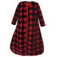 Hudson Baby Unisex Baby Plush Sleeping Bag, Sack, Blanket, Buffalo Plaid Long-Sleeve, 12-18 Months
